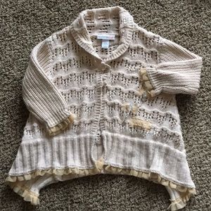 Infant sweater with dragonflies